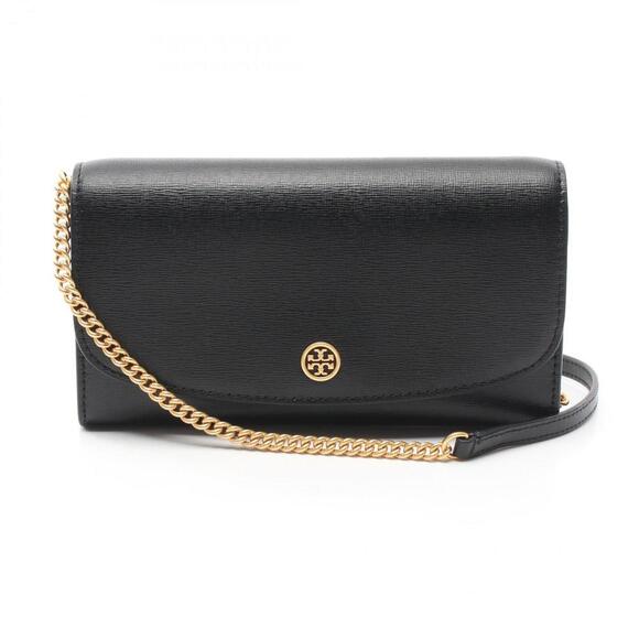 TORY BURCH Black Leather Shoulder Bag - Picture 1 of 6